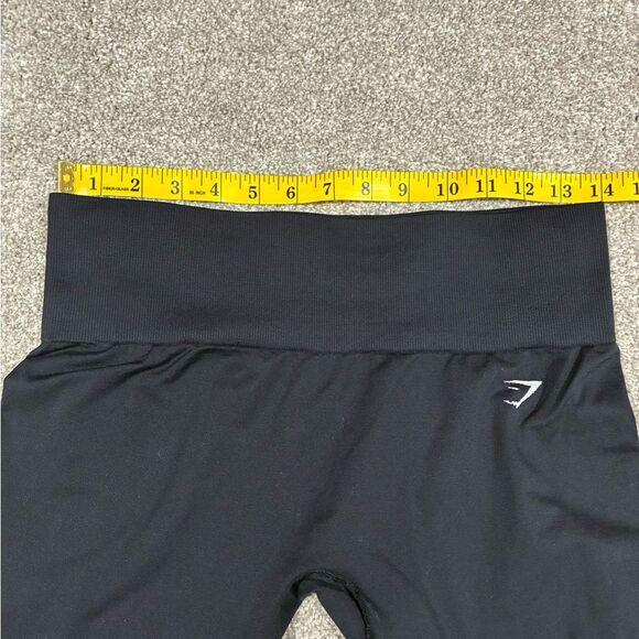Gymshark Black High Waisted Logo Band Leggings XS - Picture 6 of 7
